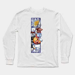 Initial Letter I doodle art Long Sleeve T-Shirt